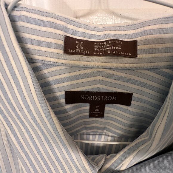 Lot of 3 Nordstrom Men’s Dress Shirts - Size 17-36 Tailored Fit - Picture 4 of 7